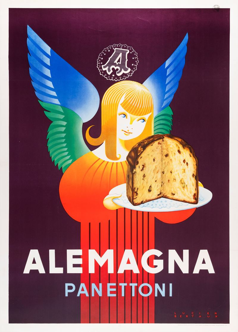Lucien Bertaux : Alemagna Panettoni  - Auction POP Culture and Vintage Posters - Cambi Casa d'Aste
