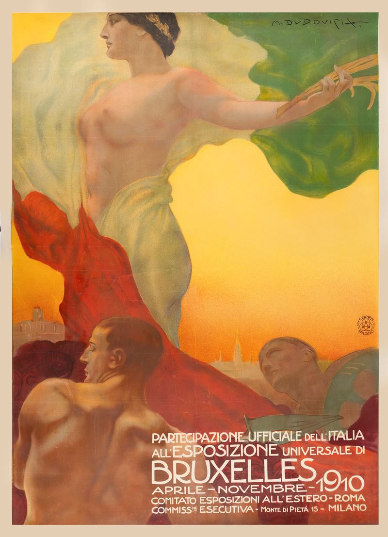 Marcello Dudovich : Esposizione Universale di Bruxelles  - Auction POP Culture and Vintage Posters - Cambi Casa d'Aste