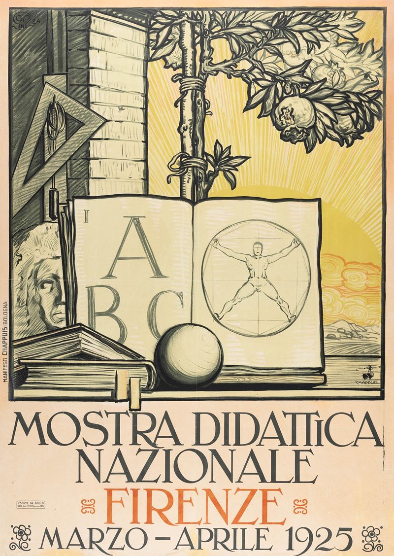 Galileo Chini : Mostra Didattica Nazionale - Firenze  - Auction POP Culture and Vintage Posters - Cambi Casa d'Aste