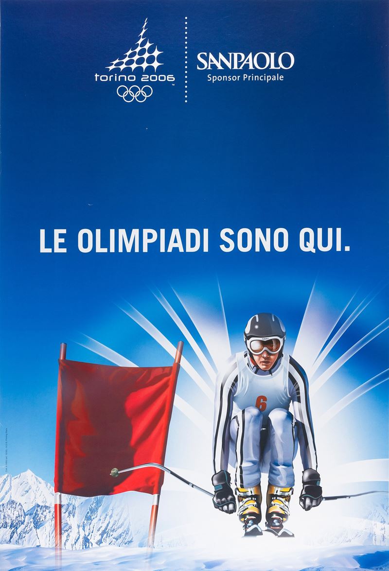 Anonimo : Torino - Olimpiadi Sci  - Auction POP Culture and Vintage Posters - Cambi Casa d'Aste