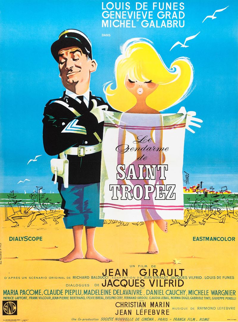 Hunrel Clément : Le gendarme de St. Tropez  - Auction POP Culture and Vintage Posters - Cambi Casa d'Aste