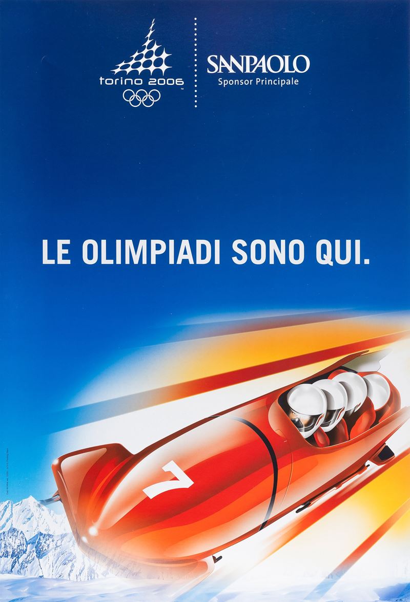 Anonimo : Torino Olimpiadi - Bob  - Auction POP Culture and Vintage Posters - Cambi Casa d'Aste