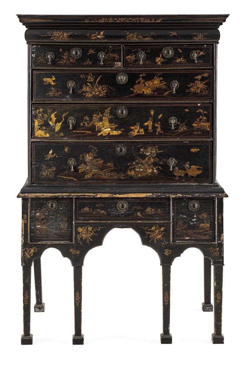 Cabinet in legno ebanizzato. Inghilterra, XVIII secolo  - Auction Italian Residences - Cambi Casa d'Aste