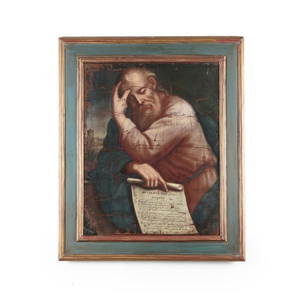 Scuola del XVIII secolo Figura di Santo