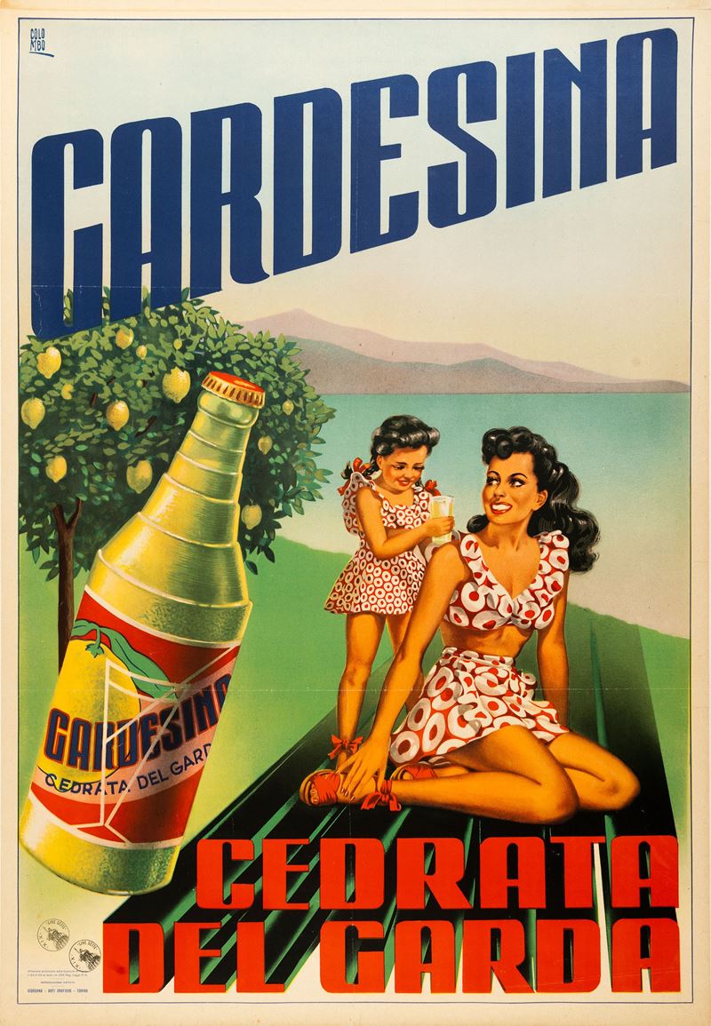 Colombo : Gardesina - Cedrata del Garda  - Auction POP Culture and Vintage Posters - Cambi Casa d'Aste