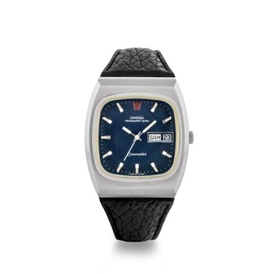 Mega Quartz 32 Khz, Quadrante Blu Satinato, Accompagnato da Scatola Service, Circa 1970