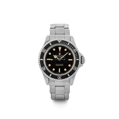 Raro Submariner Ref 5513 Quadrante Nero Gilt in Acciaio, Carica Automatica, Circa 1966