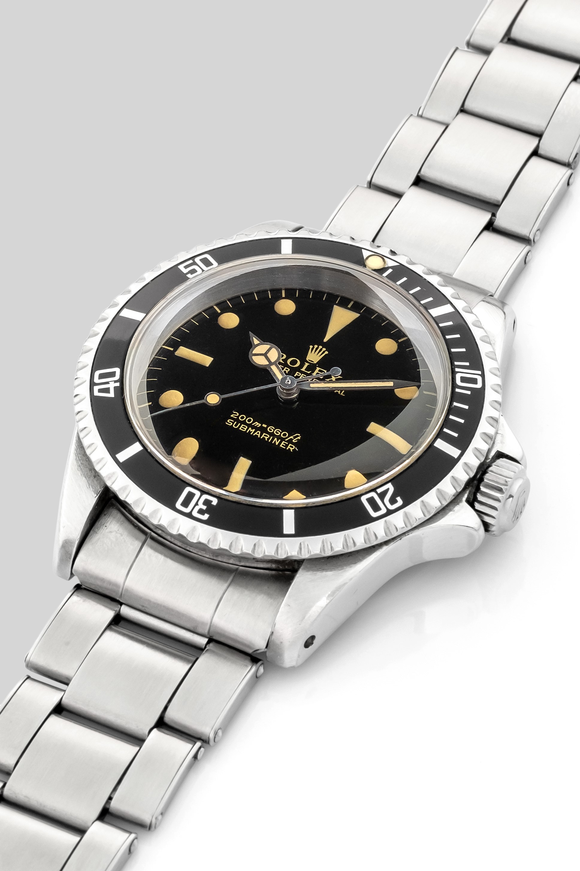 Rolex - Raro Submariner Ref 5513 Quadrante Nero Gilt in Acciaio, Carica Automatica, Circa 1966