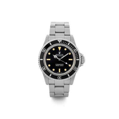 Submariner Ref 5513 in Acciaio, Quadrante Nero Bicchierini, con Scatola e Garanzia Originali, Cir...