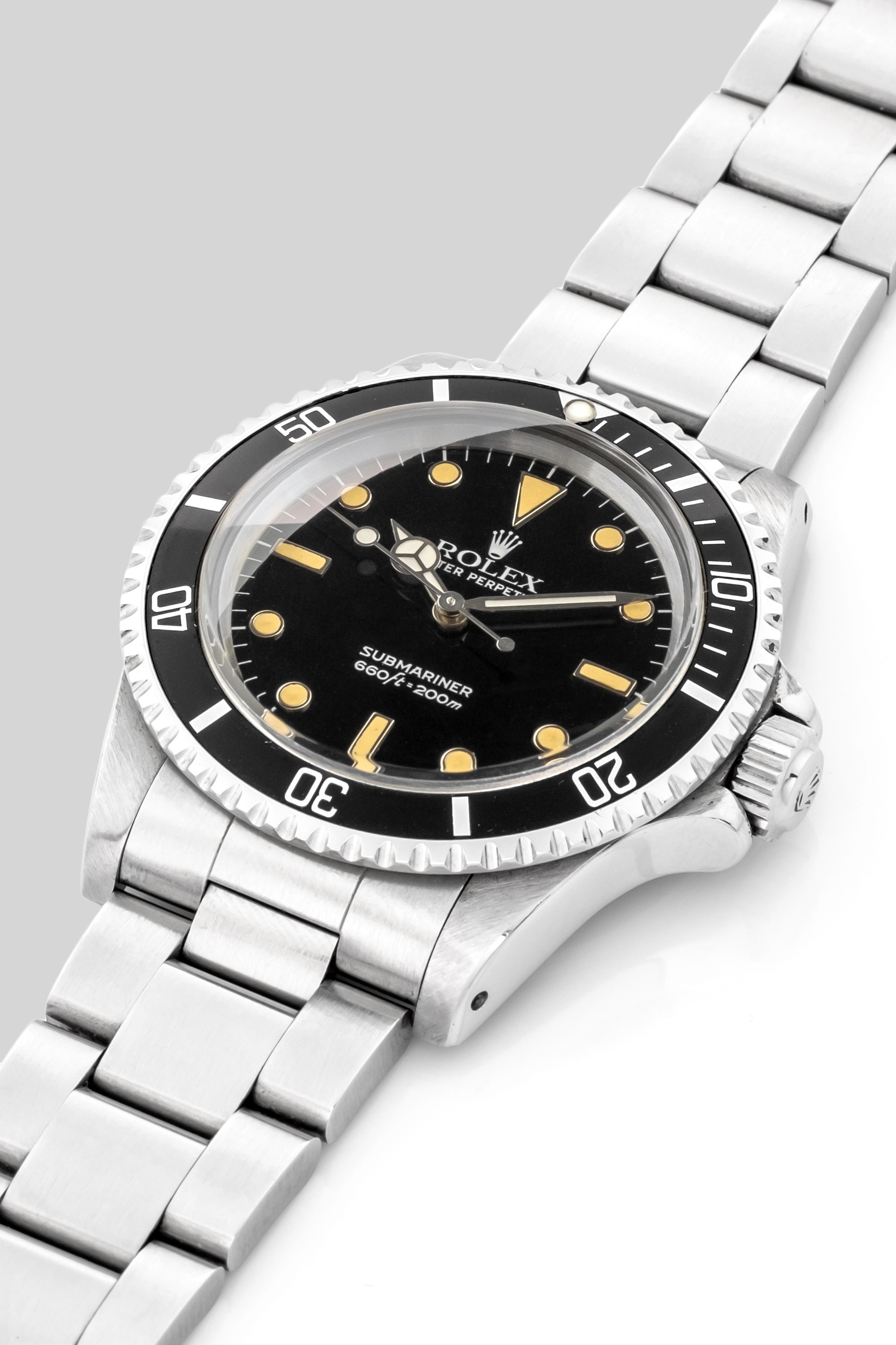 Rolex - Submariner Ref 5513 in Acciaio, Quadrante Nero Bicchierini, con Scatola e Garanzia Origin...
