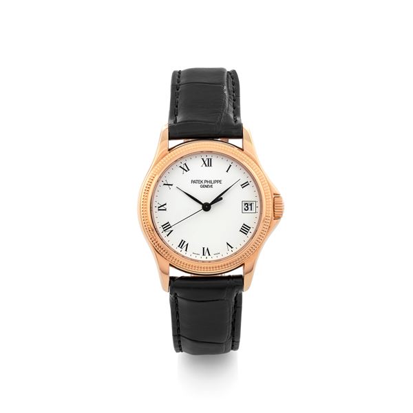 Patek Philippe - Elegant Calatrava ‘Clos de Paris’ ref 5117 in 18k pink gold, with box and guarantee, circa 2000