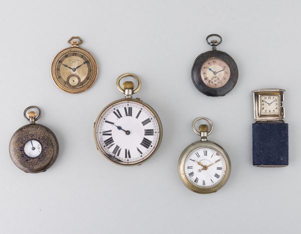 Lotto di 6 orologi da tasca