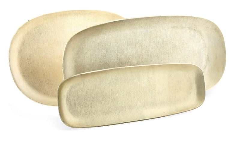 Tre vassoi. Finzi Arte di Arrigo e Olga Finzi, Milano anni’60  - Auction L'Art  de la Table - Cambi Casa d'Aste