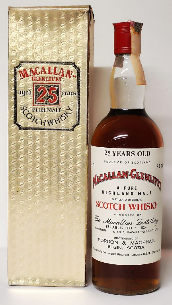 Macallan-Glenlivet 25 Years Old, Pure Highland Malt Scotch Whisky