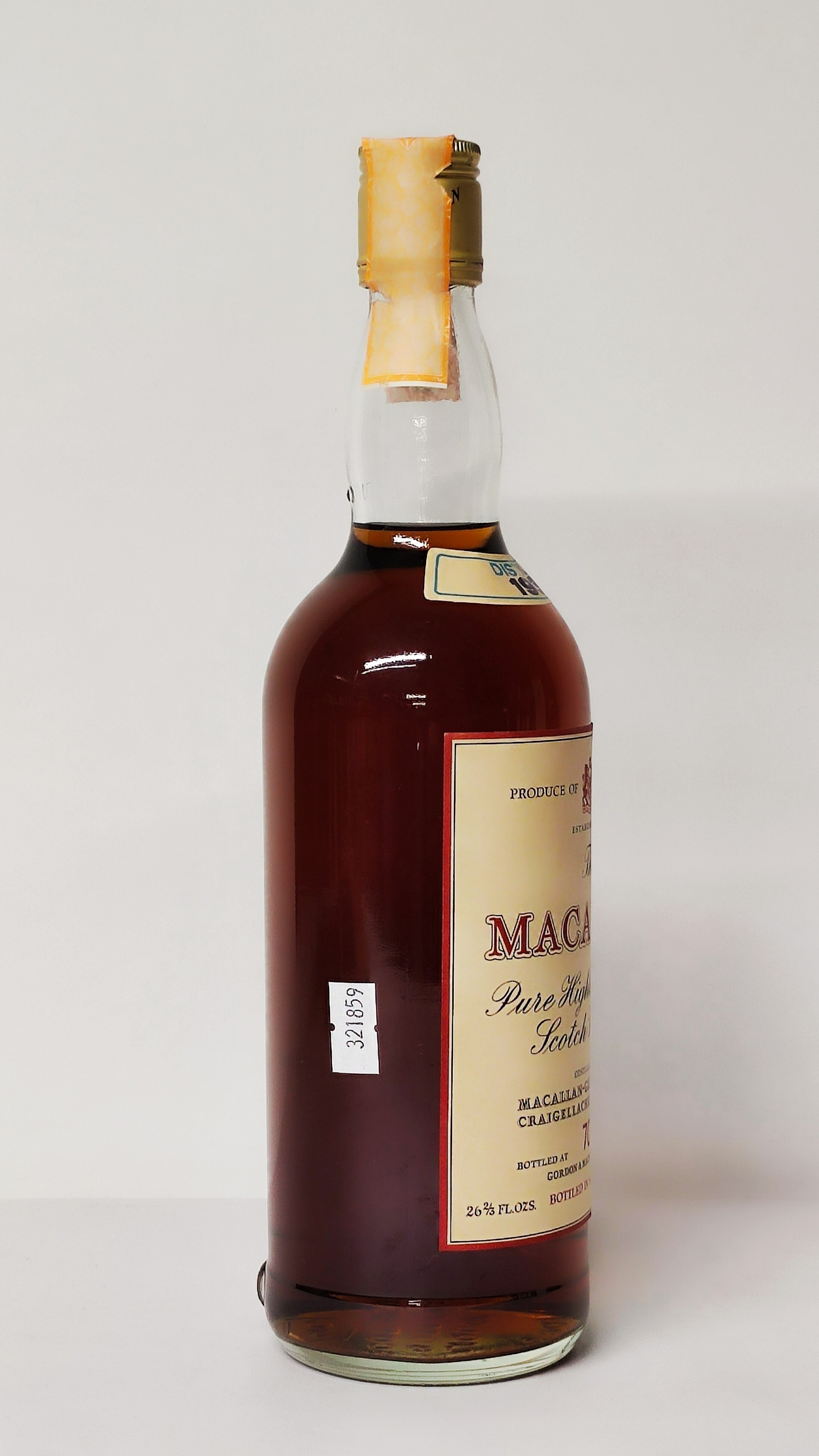 Macallan-glenlivet 1939, Pure Highland Malt Scotch Whisky