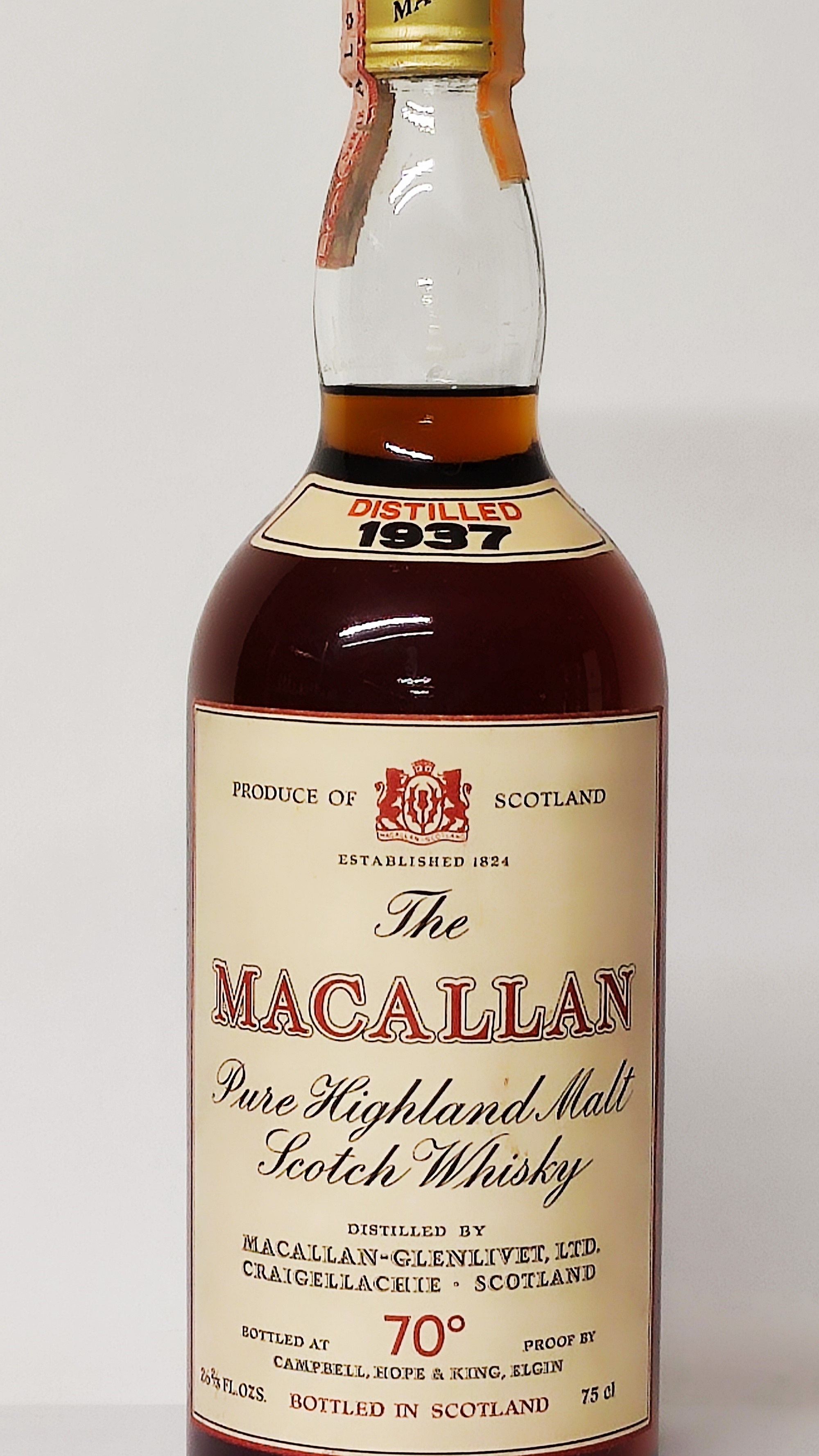 Macallan-glenlivet 1937, Pure Highland Malt Scotch Whisky
