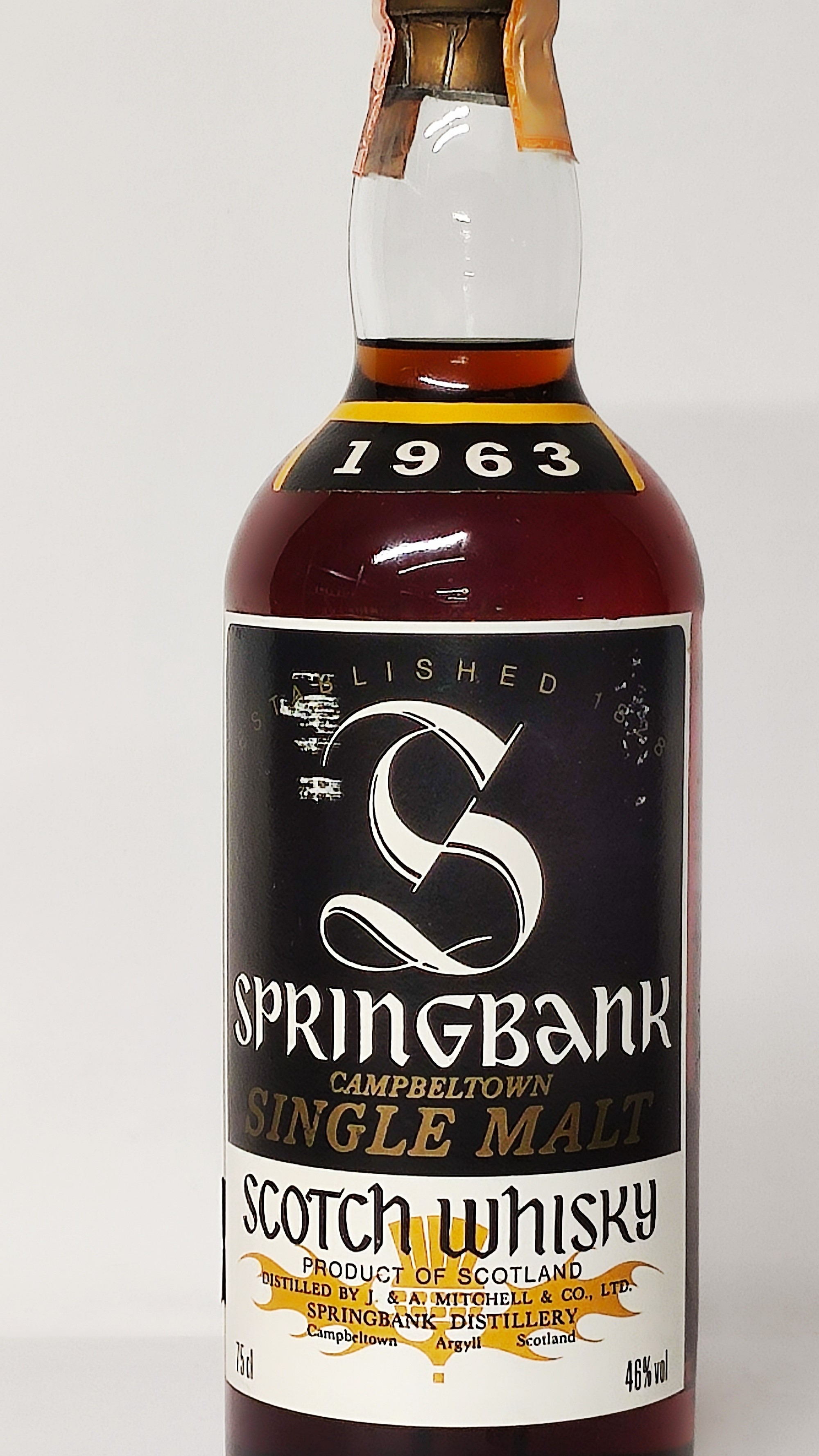 Springbank 1963, Campbeltown Single Malt Scotch Whisky