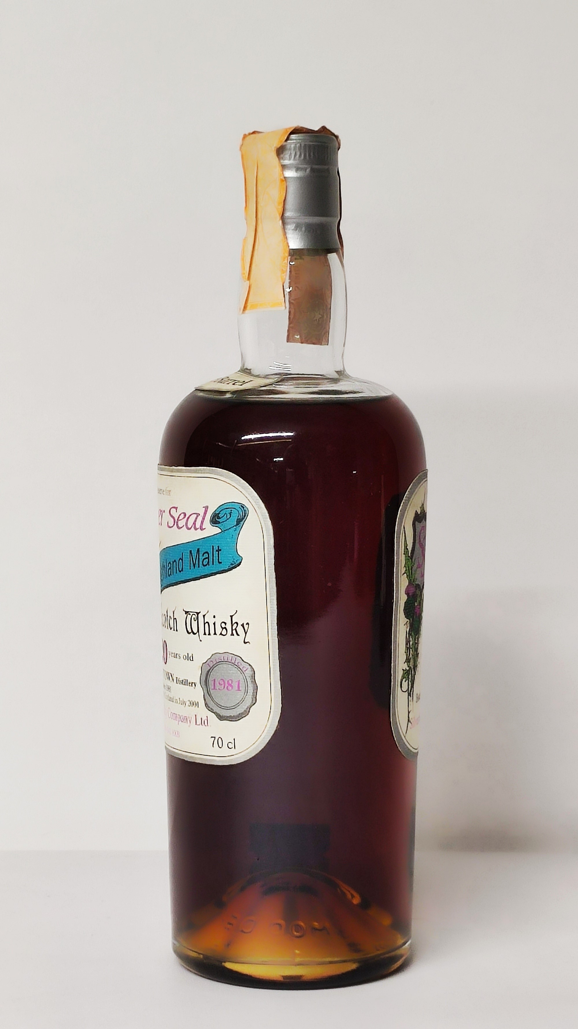 Dufftown Silver Seal 20 Years Old 1981, Pure Highland Malt Scotch Whisky