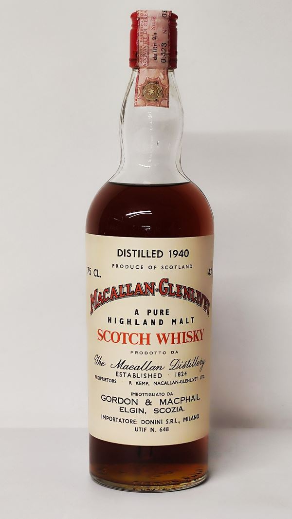 Macallan-Glenlivet 1940, Pure Highland Malt Scotch Whisky