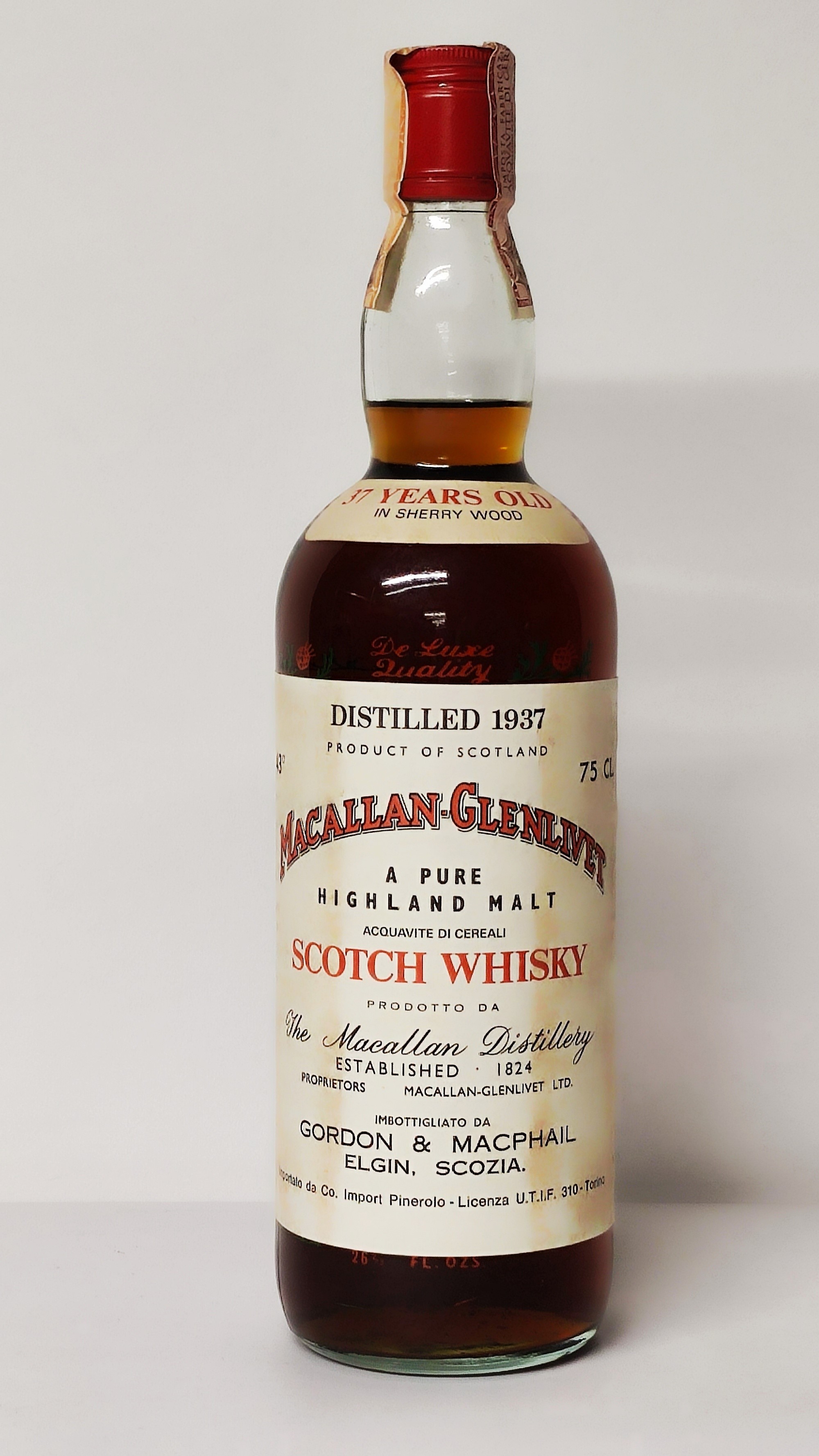 Macallan-glenlivet 37 Years Old 1937, Pure Highland Malt Scotch Whisky