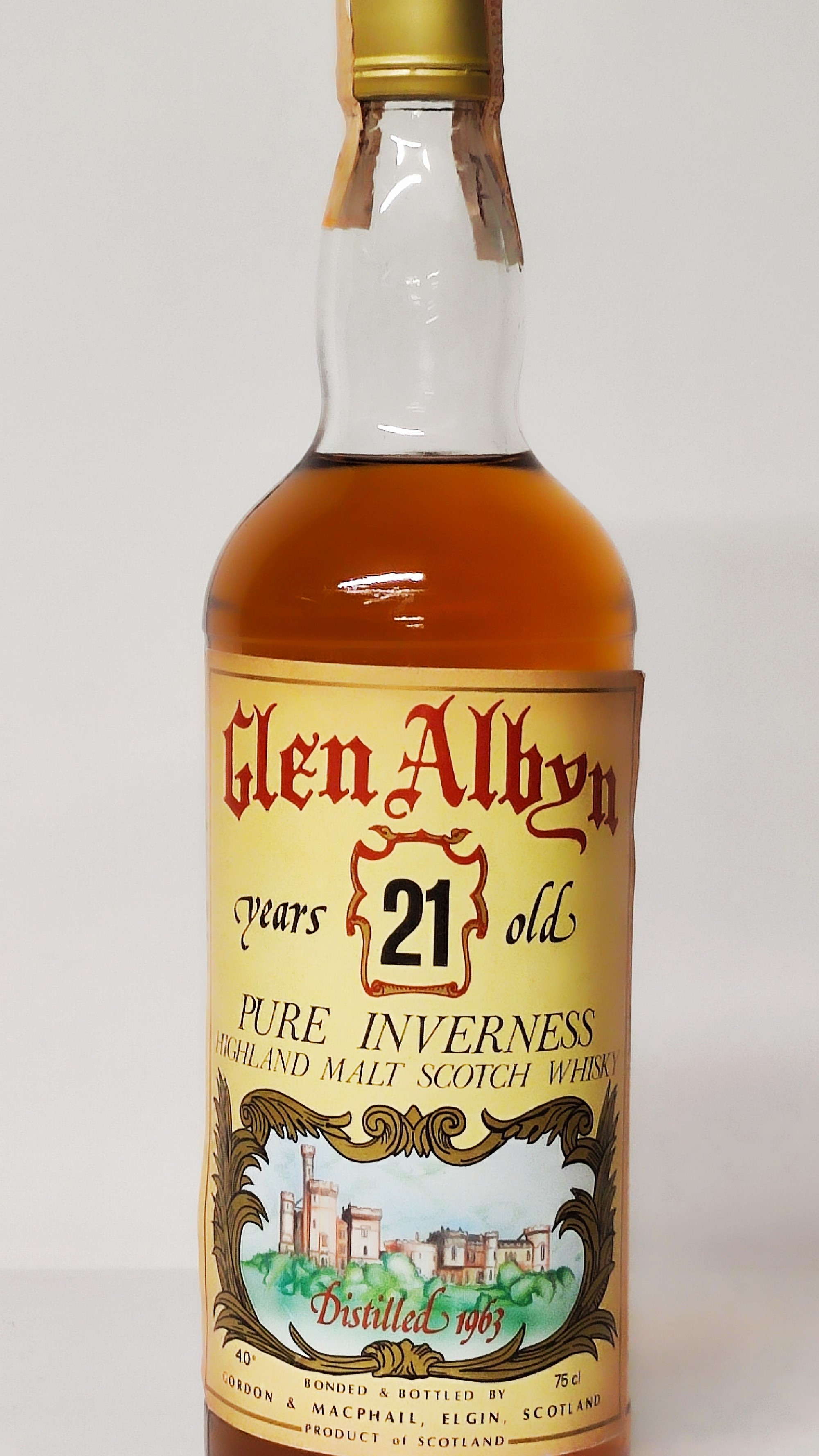 Glen Albyn 21 Years Old 1963, Pure Inverness Highland Malt Scotch Whisky