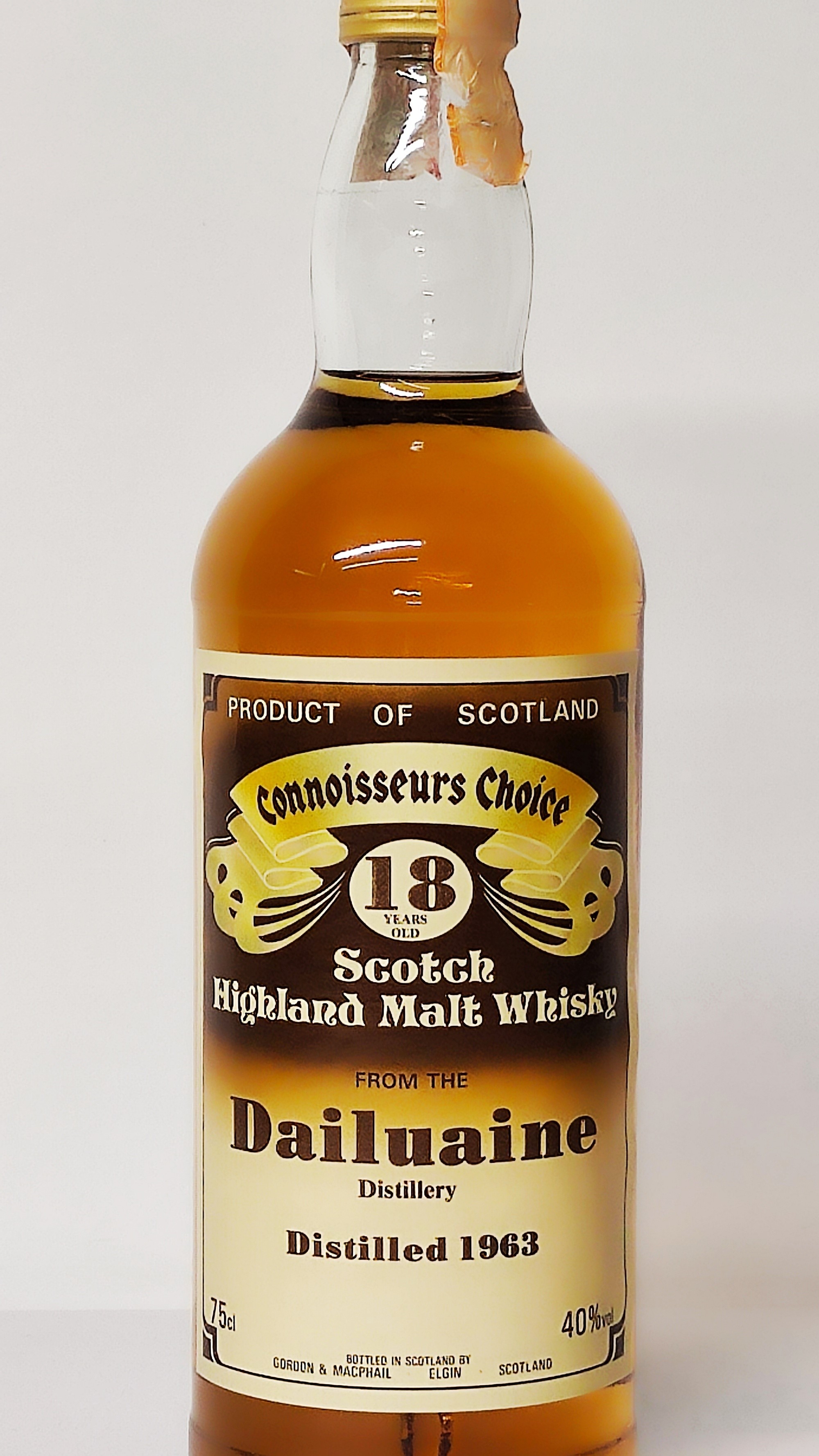 Dailuaine Connoisseurs 18 Years Old 1963, Scotch Highland Malt Whisky