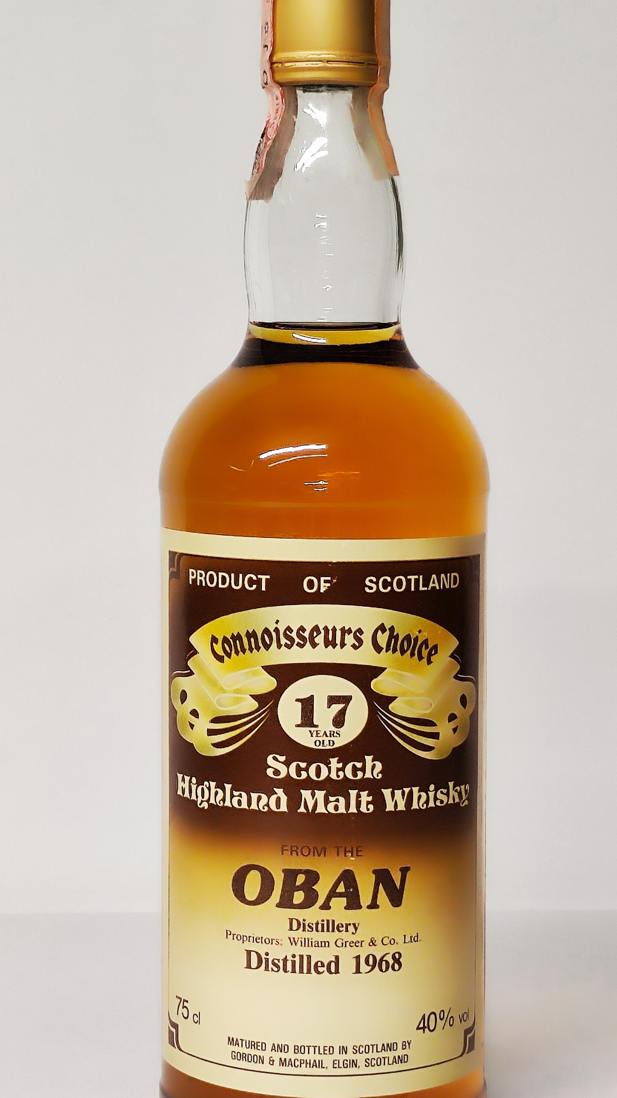 Oban Connoisseurs 17 Years Old 1968, Scotch Highland Malt Whisky