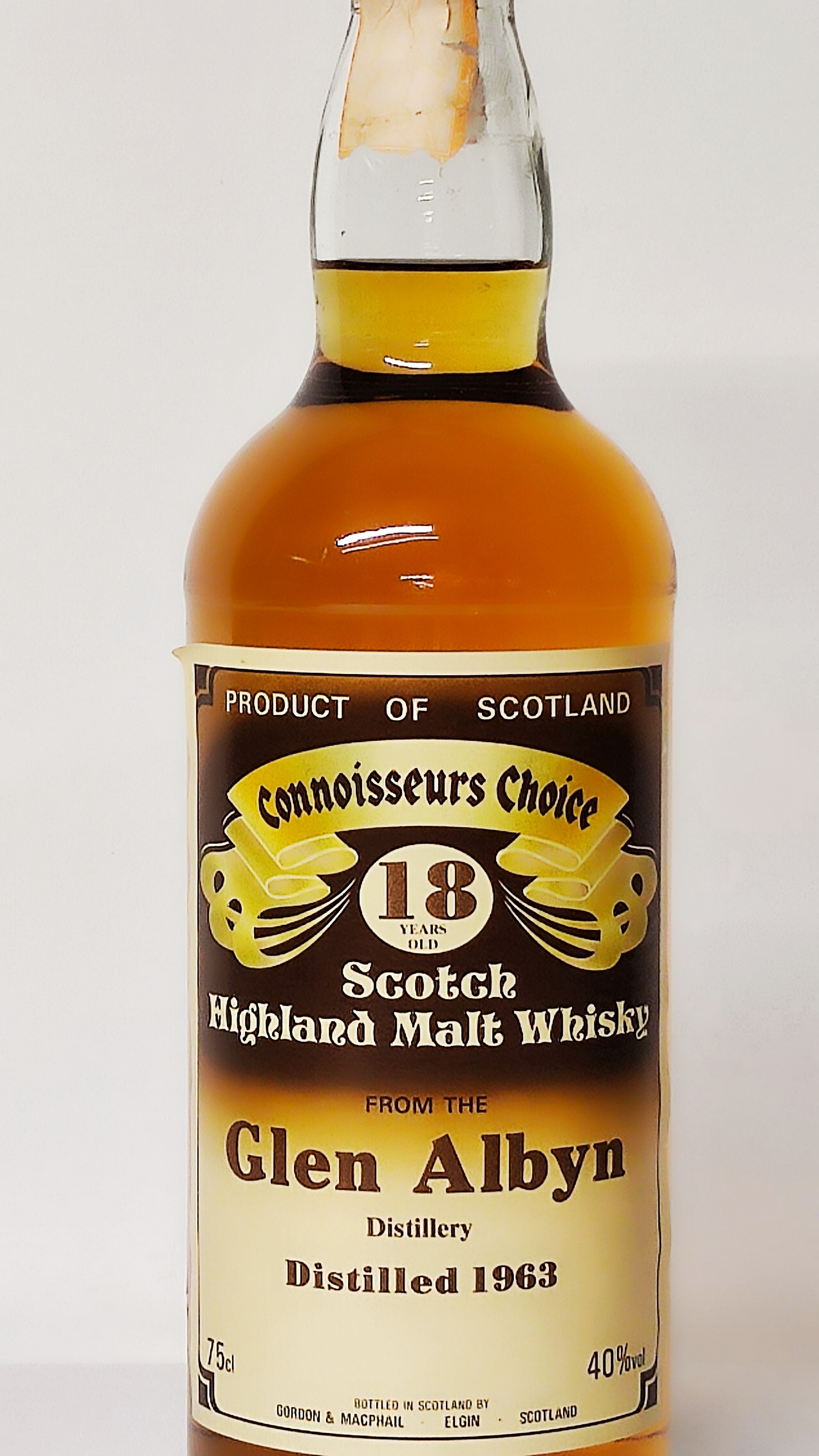 Glen Albyn Connoisseurs 18 Years Old 1963, Scotch Highland Malt Whisky