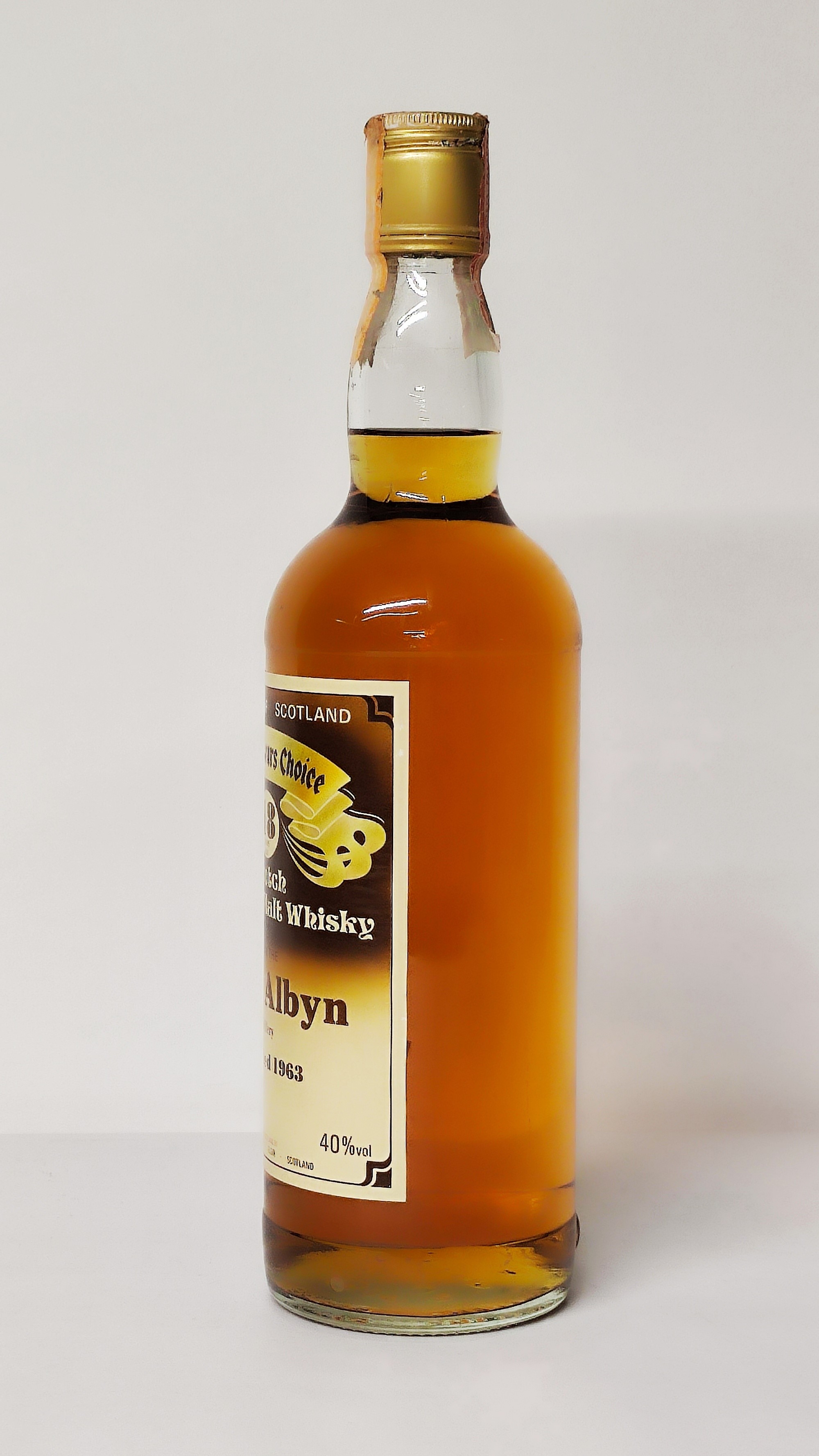 Glen Albyn Connoisseurs 18 Years Old 1963, Scotch Highland Malt Whisky