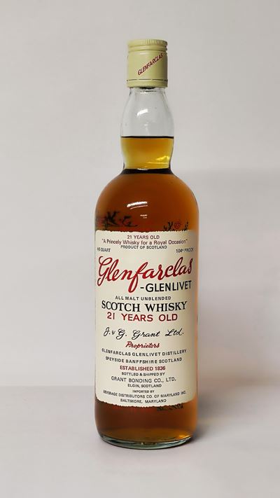 Glenfarclas-glenlivet 21 Years Old, All Malt Unblended Scotch Whisky