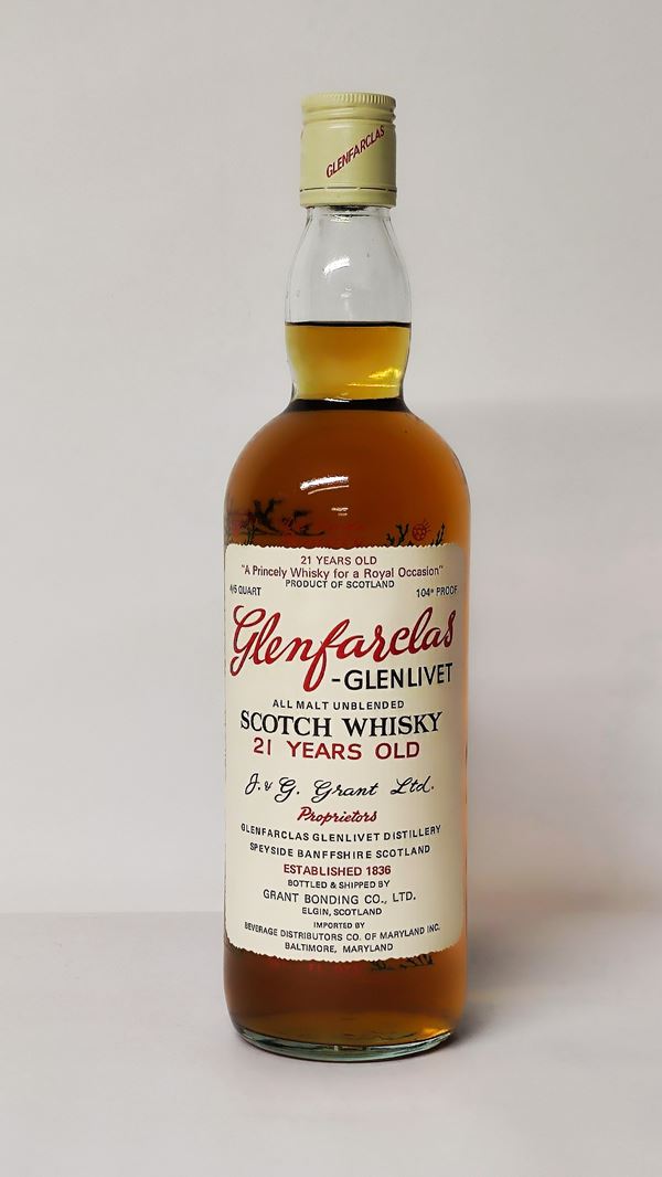 Glenfarclas-Glenlivet 21 Years Old, All Malt Unblended Scotch Whisky