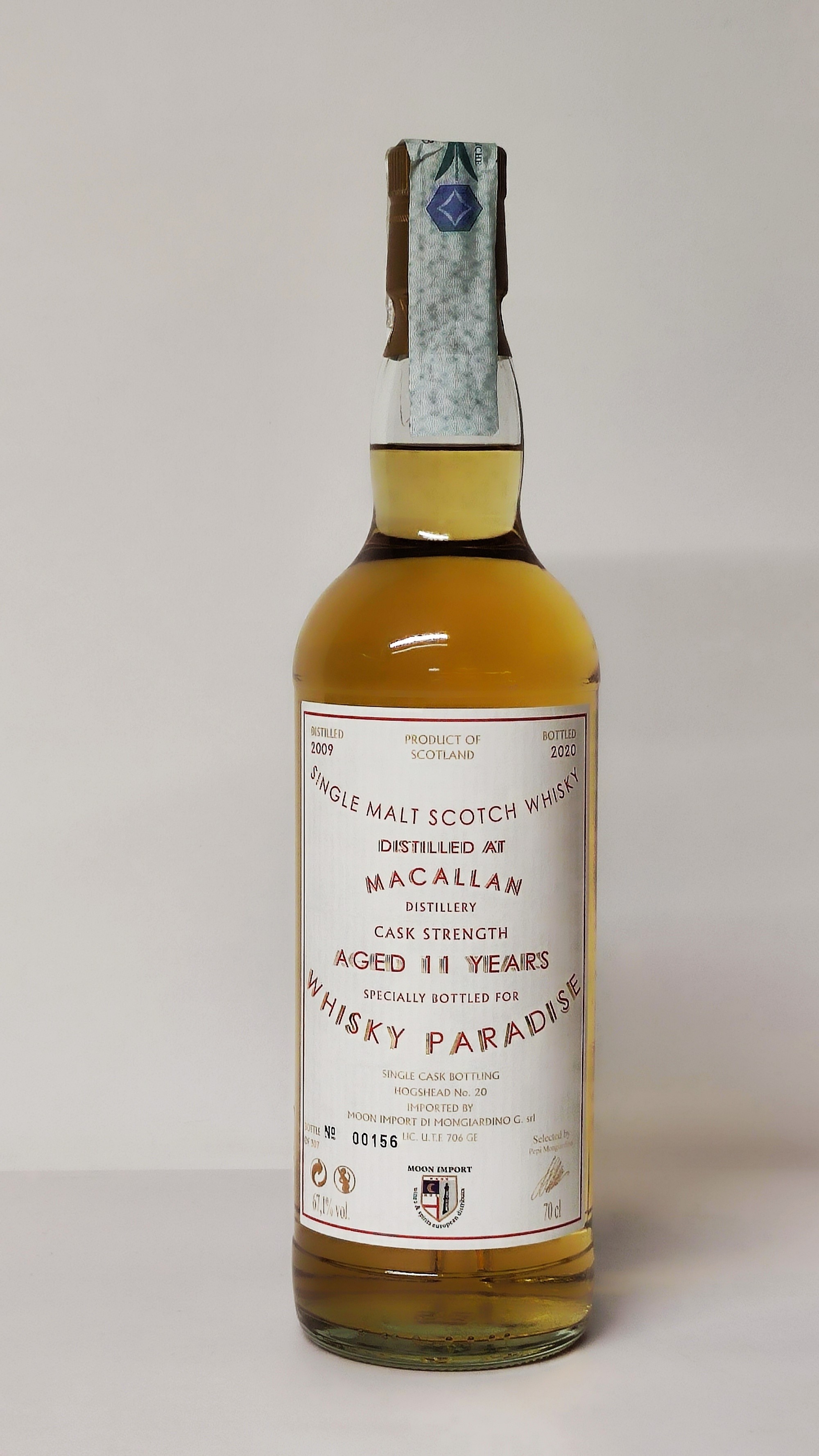 Macallan Whisky Paradise 11 Years Old 2009, Single Malt Scotch Whisky