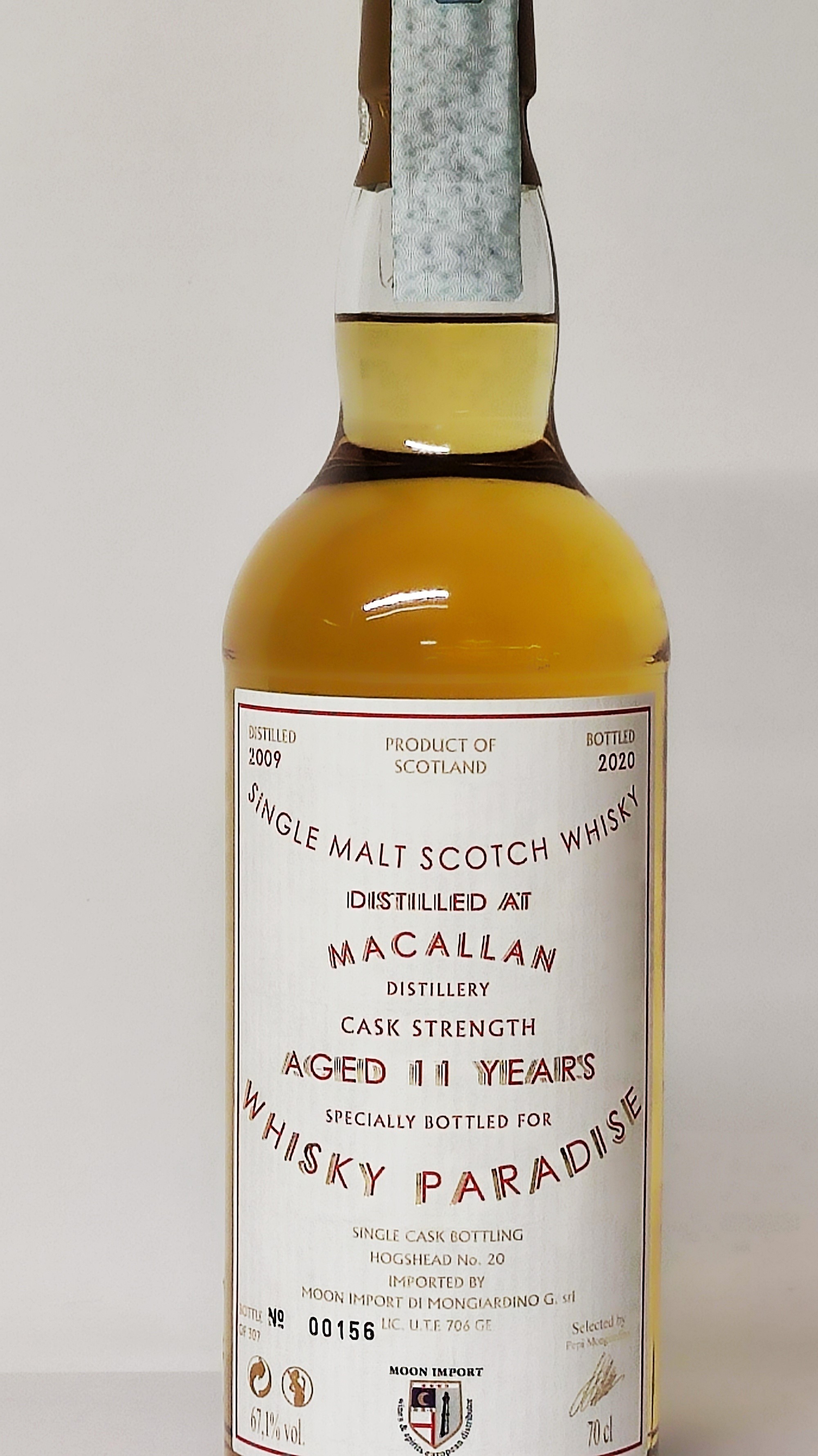 Macallan Whisky Paradise 11 Years Old 2009, Single Malt Scotch Whisky
