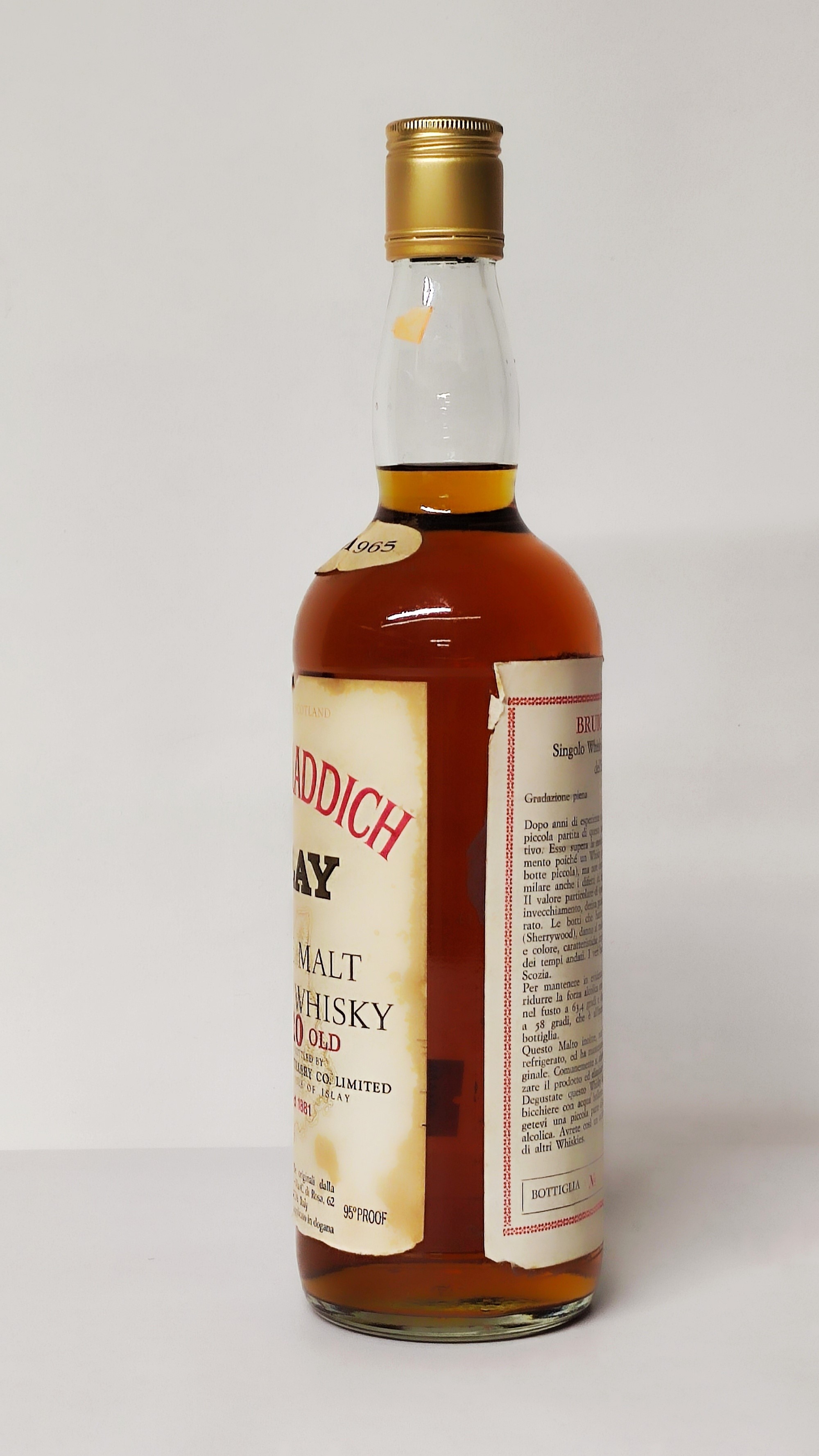 Bruichladdich Samaroli 10 Years Old 1965, Single Malt Scotch Whisky
