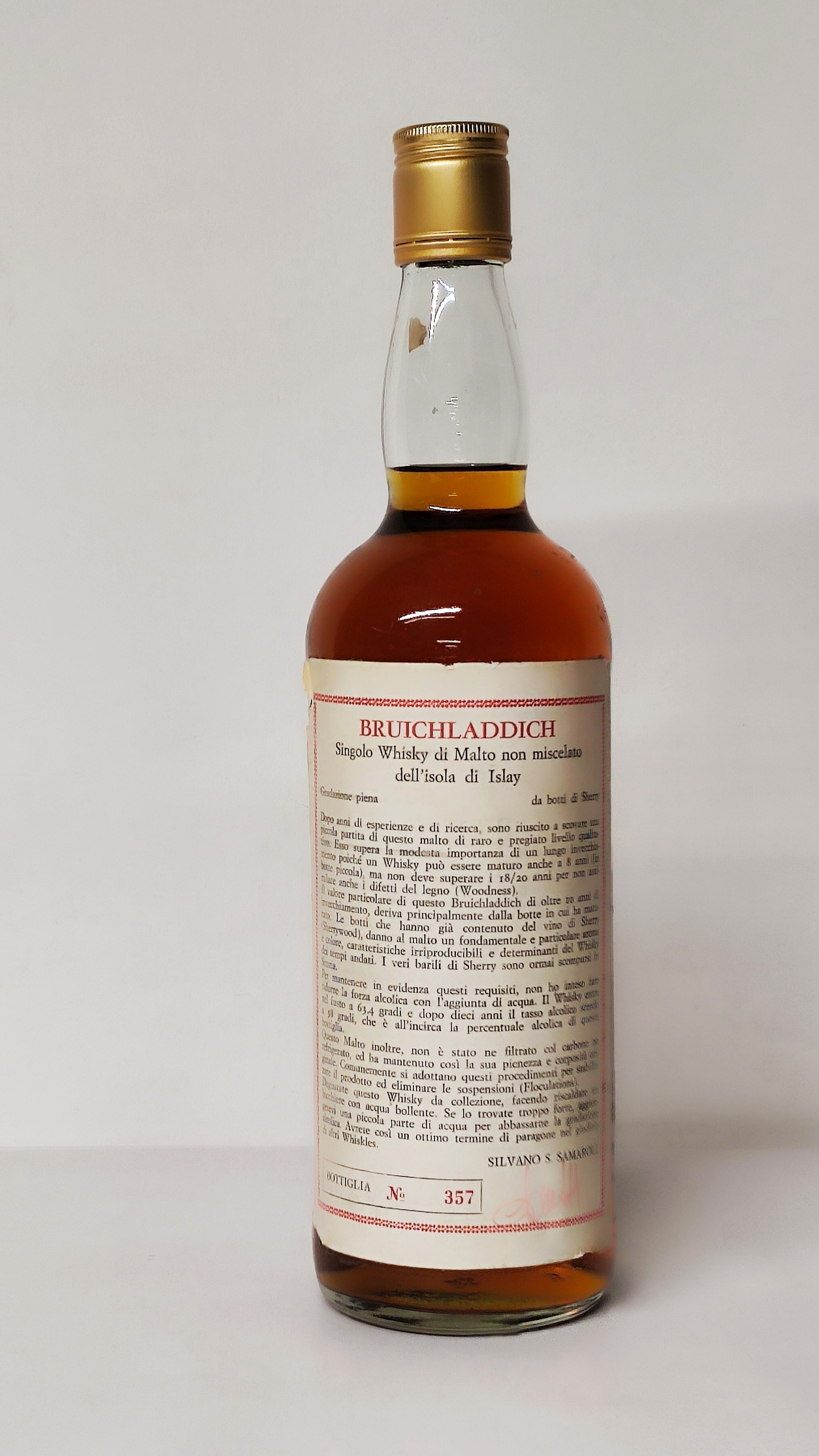 Bruichladdich Samaroli 10 Years Old 1965, Single Malt Scotch Whisky