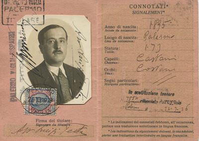 1929 - Regno D’italia - Tessera Postale di Riconoscimento, i Tipo, del 28 Ottobre con Affrancatur...