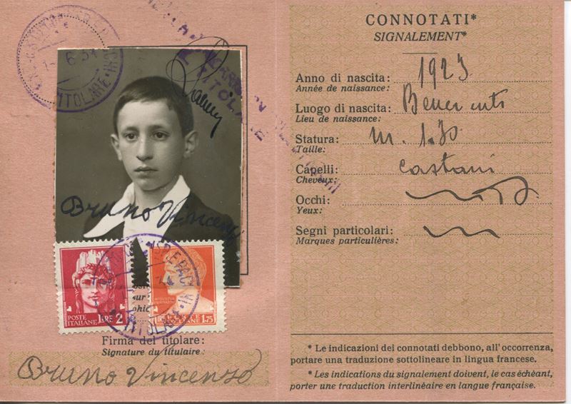 1934 - Regno d’Italia - Tessera postale di riconoscimento, I tipo, del 1° giugno affrancata per 3,75 lire in eccesso tariffario di 5 cent.  - Auction Philately and Postal History - Cambi Casa d'Aste