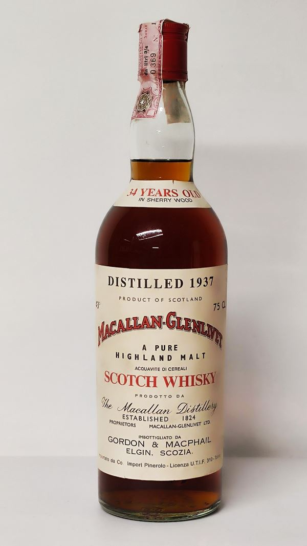 Macallan-Glenlivet 34 Years Old 1937, Pure Highland Malt Scotch Whisky