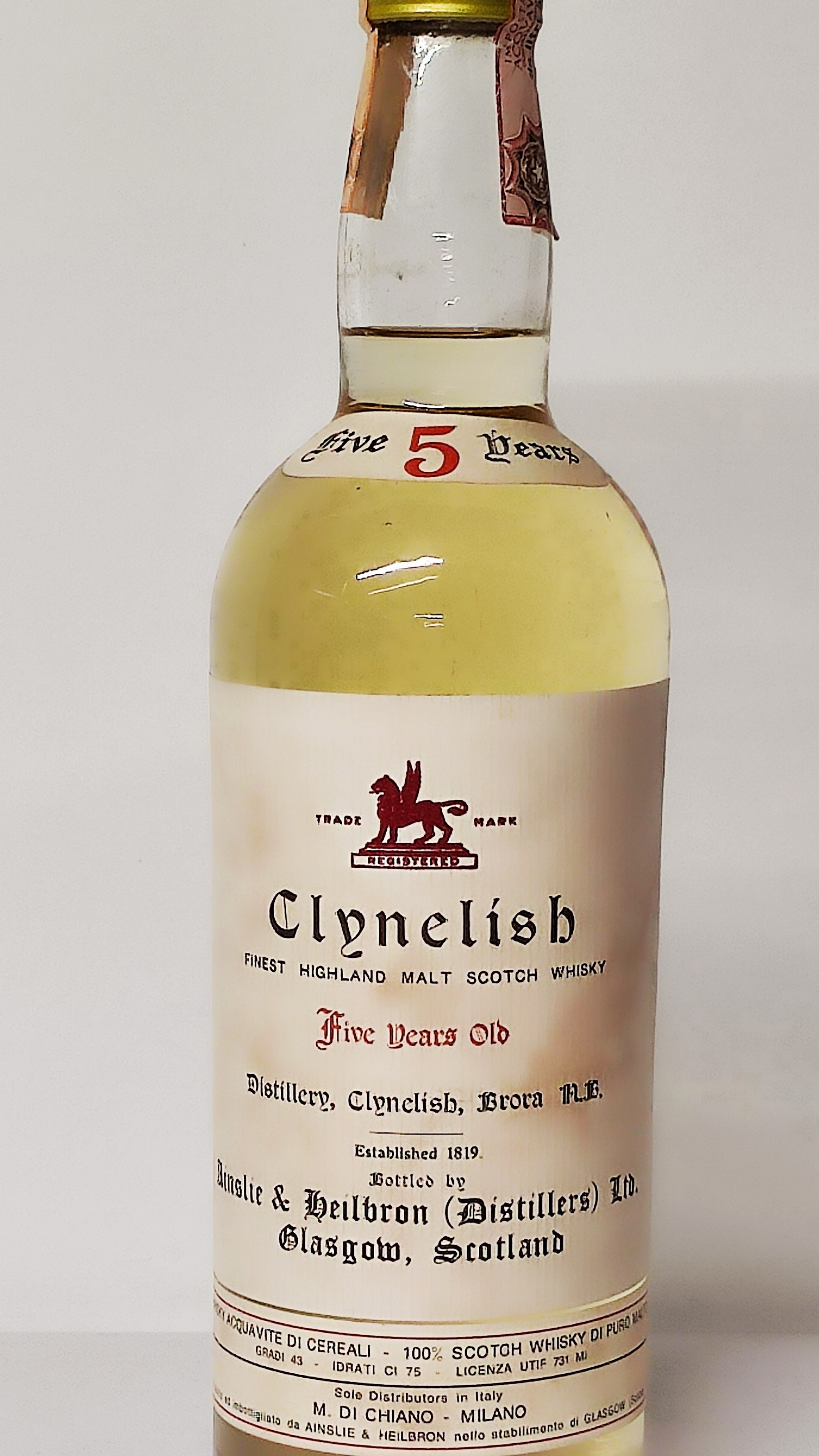 Clynelish 5 Years Old, Finet Highland Malt Scotch Whisky