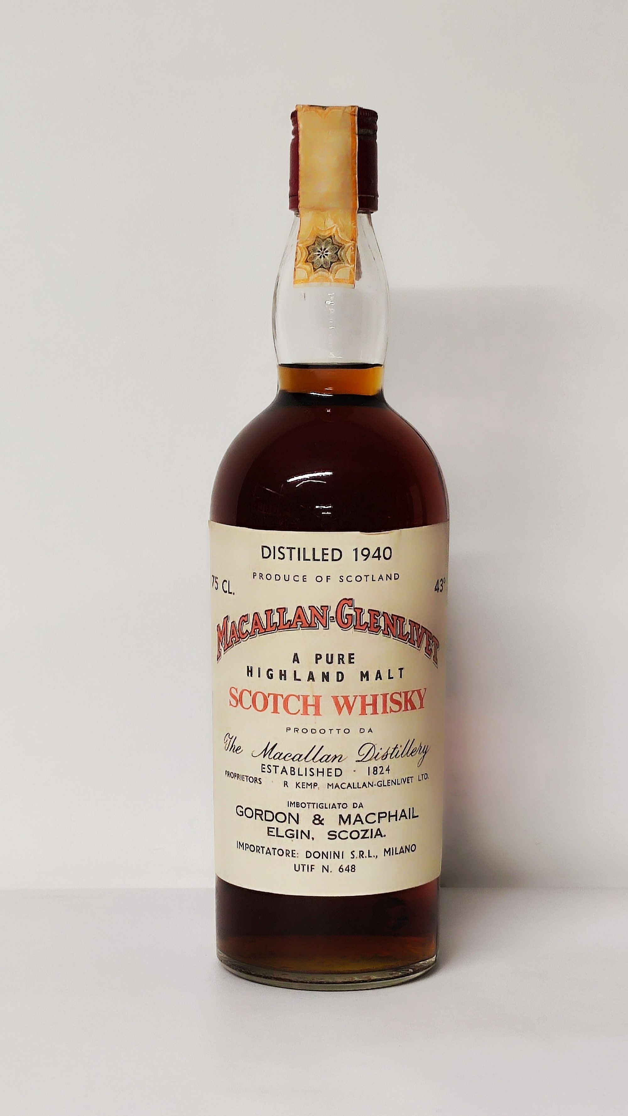 Macallan-glenlivet 1940, Pure Highland Malt Scotch Whisky