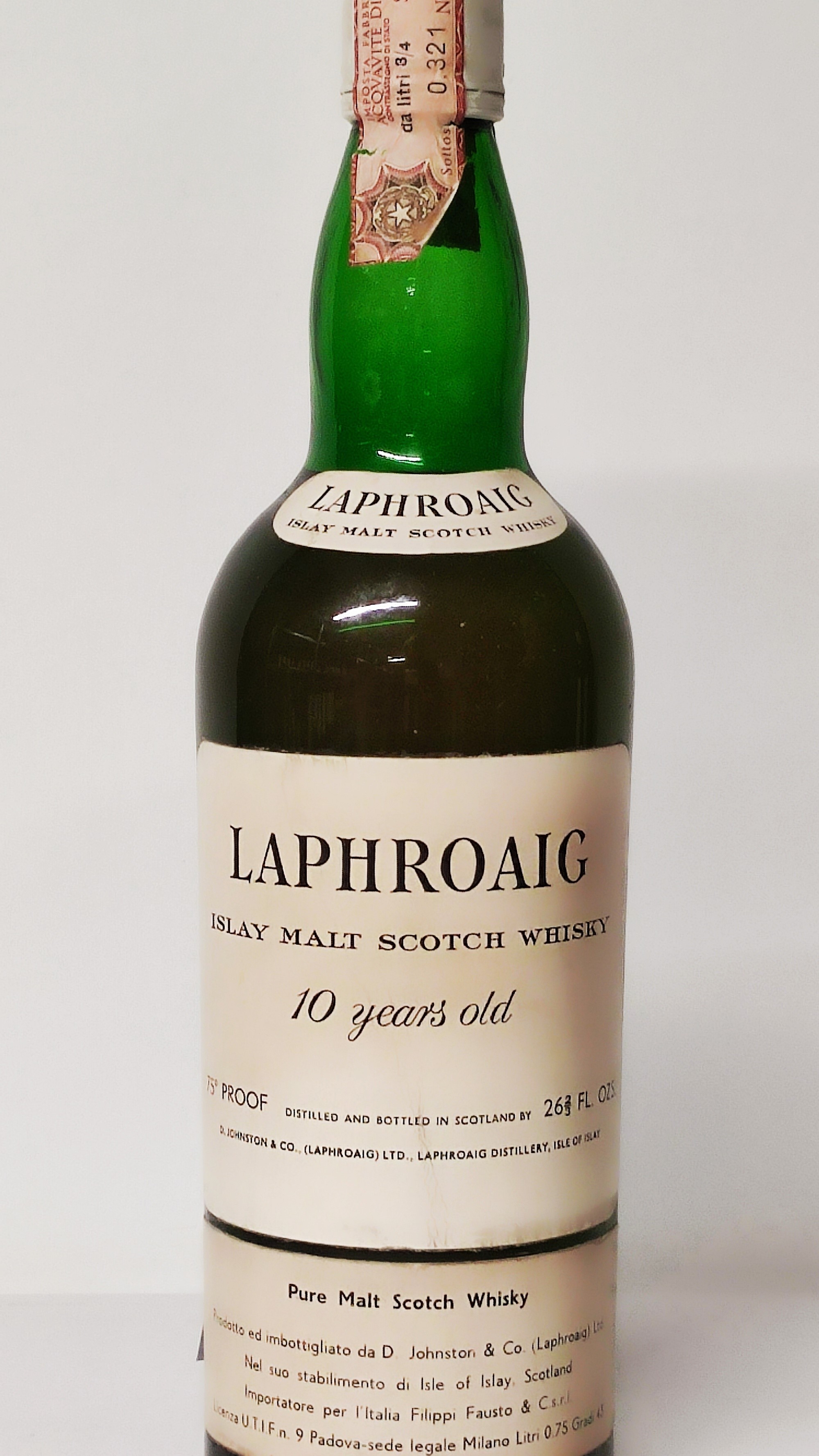 Laphroaig 10 Years Filippi, Islay Malt Scotch Whisky