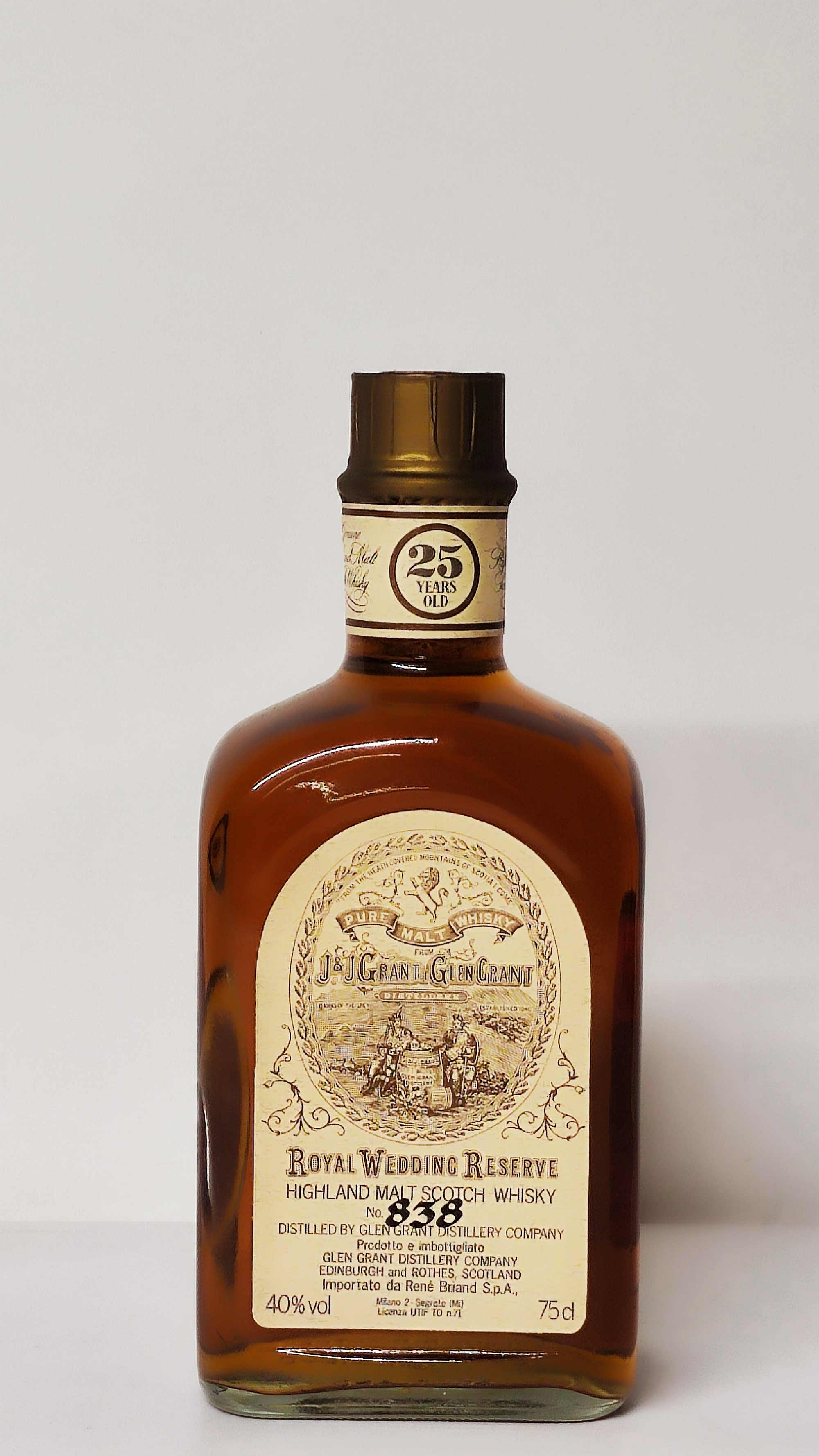 Glen Grant Royal Wedding Reserve 25 Years Old, Highland Malt Scotch Whisky