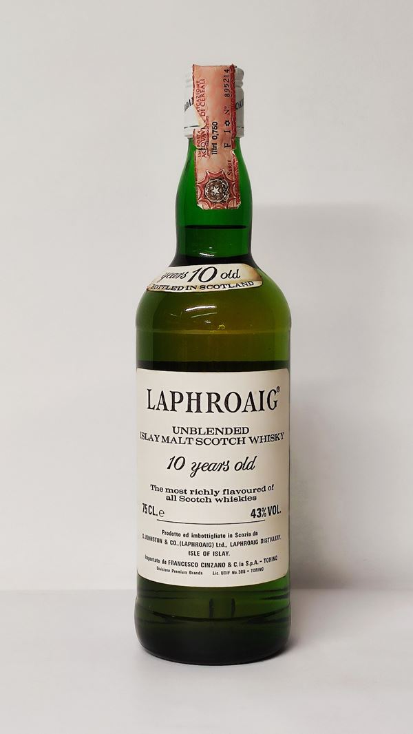 Laphroaig 10 Years Old, Unblended Single Malt Scotch Whisky