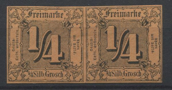 1852 - Antichi Stati Tedeschi - Turn und Taxis - Stati del nord - 1/4 Silbergroschen (Michel 1).