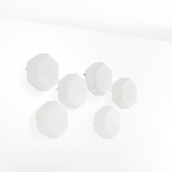 Angelo Lelii - Sei lampade a parete mod. 12838