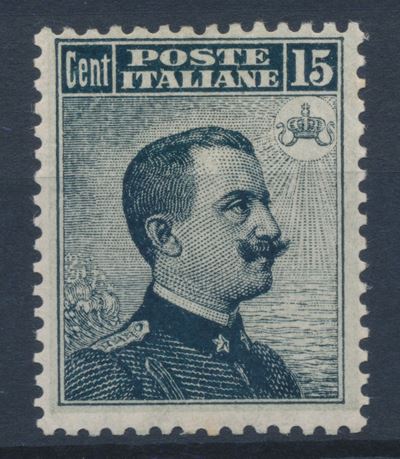 1909 – Regno D’italia – 15 Cent. Grigio Nero “michetti”, Dent. 13¼ X 14, Gomma Integra (sass. 86)...