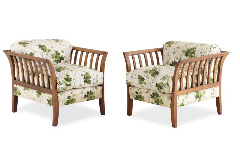 Coppia di poltrone  - Asta Antiquariato del XX secolo - Cambi Casa d'Aste