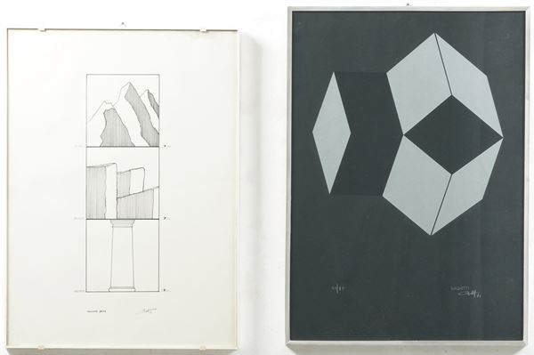 Lotto composto da due grafiche