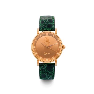 "king Faisal" Ref 10234 in Oro Rosa 18k, Movimento Bumper Automatico, Quadrante in Oro Personaliz...