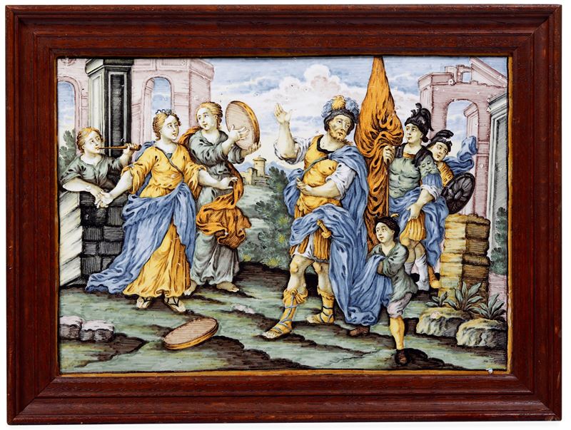 Targa Castelli, Berardino Gentili il Giovane, 1770-1760     - Asta Maioliche e Porcellane - Cambi Casa d'Aste